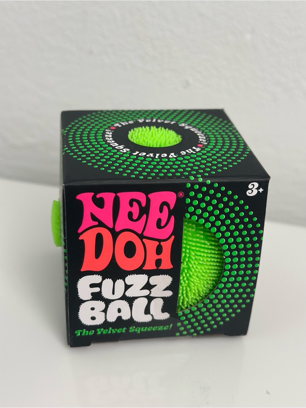 Authentic Schylling NeedohFuzz Ball Kids Toy - Neon Green